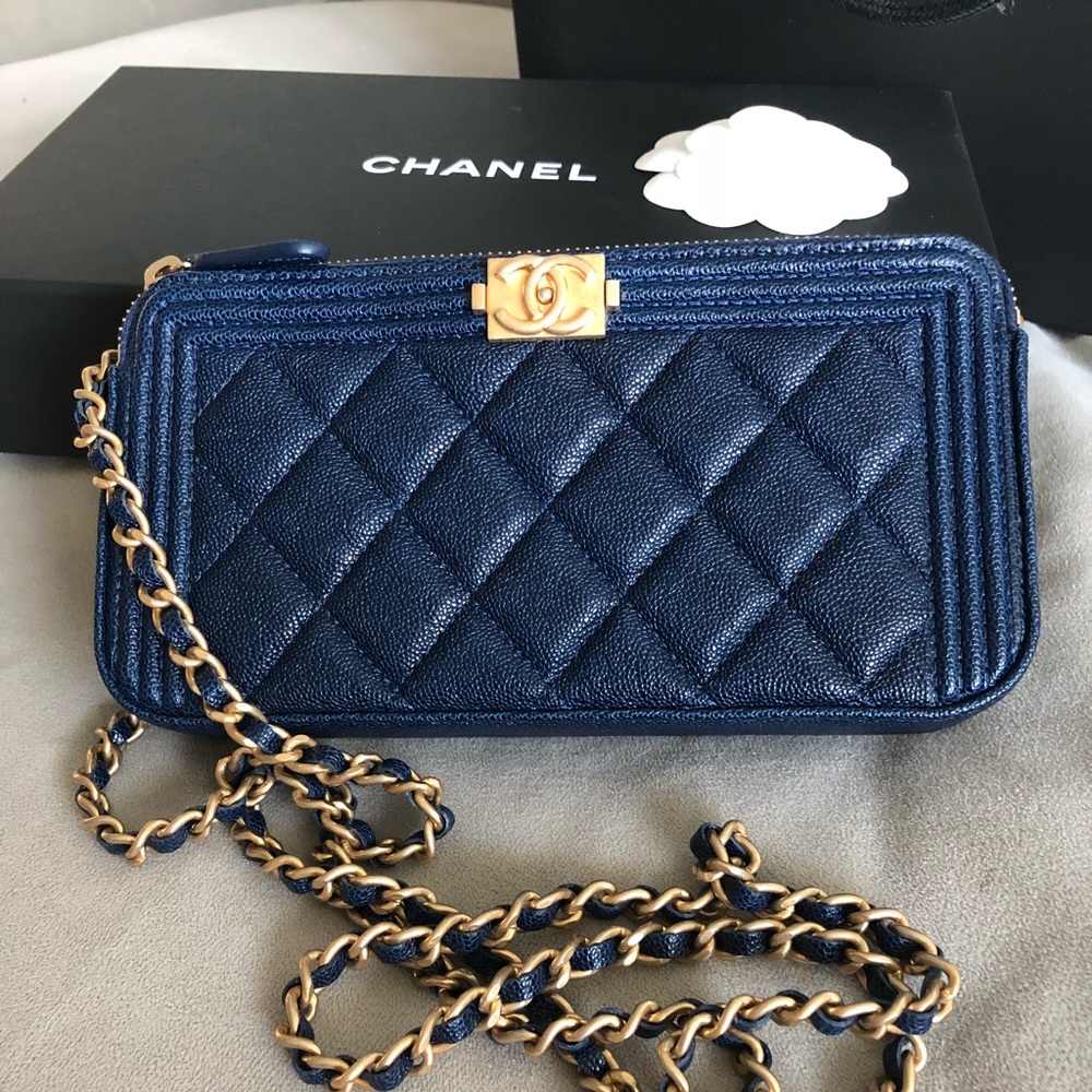 Chanel Boy Bag Clutch with Chain!